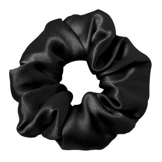 100% Mulberry Silk Scrunchies – Soft Elastic Hair Ties for Women, Gentle Hold for Ponytails & Buns, All Hair Types